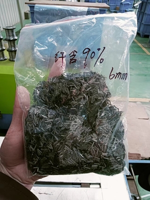90% SS316L 물에 쉽게 녹는 재료 코팅 PVA 6mm 길이 짧은 섬유