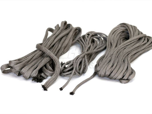 316L Stainless Steel Fiber Braided Rope Solid/Hollow Customizable Length for Various Uses